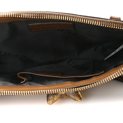 Burberry Bridle Nubuck Alma Fox Clutch Taupe Brown 7 of 12
