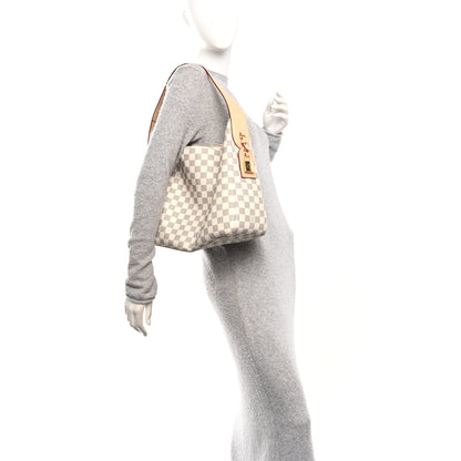 Louis Vuitton Damier Azur Slouchy MM 3 of 17