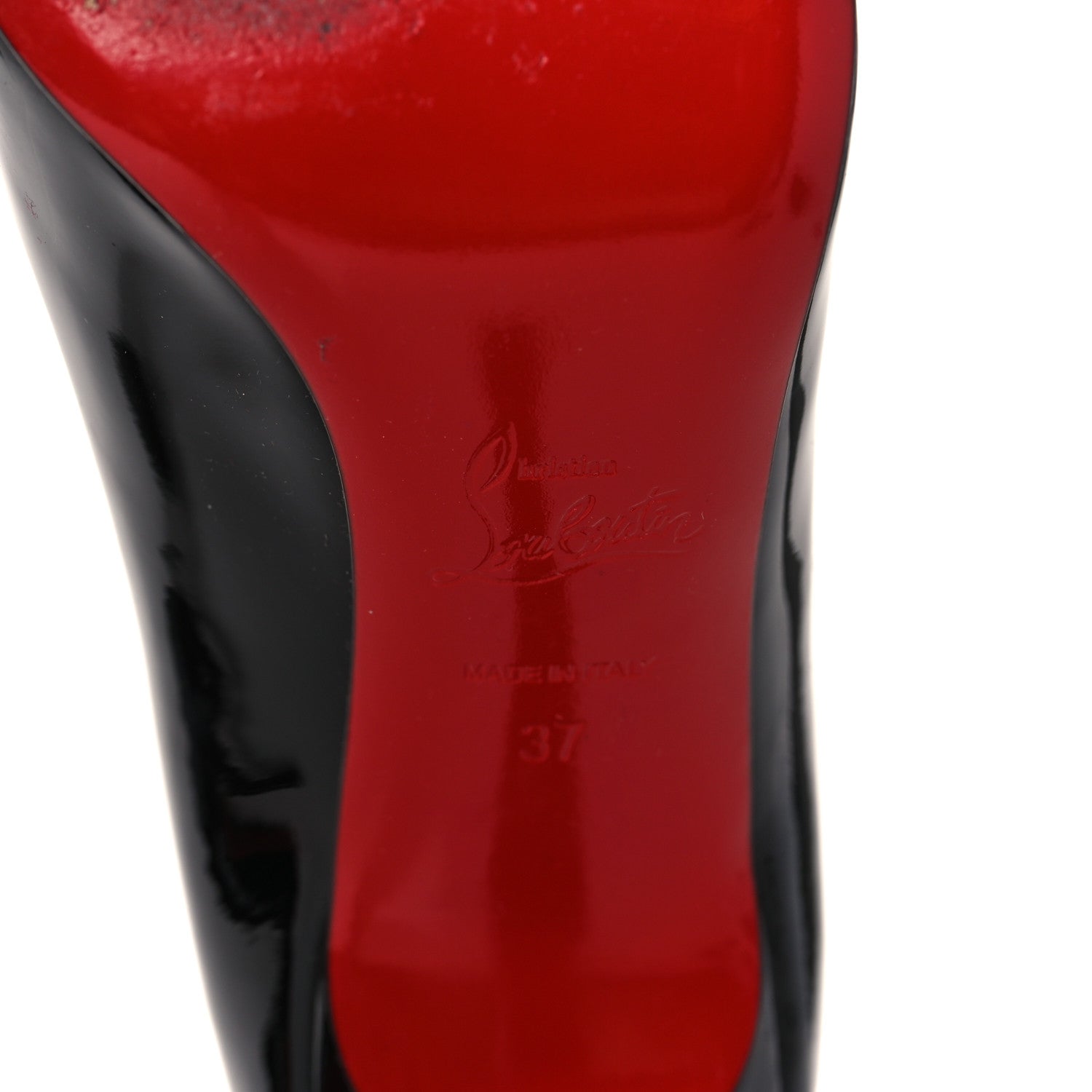 Christian Louboutin Patent Pigalle 100 Pumps 37 Black 7 of 8