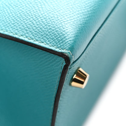 Hermes Epsom Horseshoe Kelly Sellier 28 Vert Verone 15 of 15