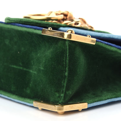 Prada Velluto Lions Head Cahier Shoulder Bag Azzurro 8 of 9