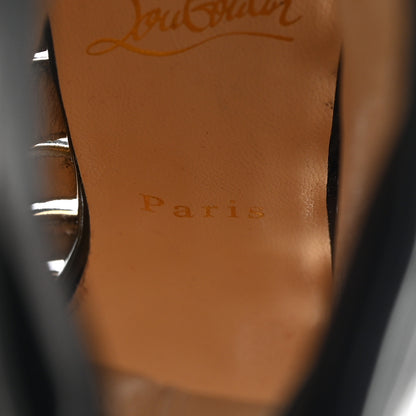 Christian Louboutin Calfskin Chiffon Fontabooty 120 Ankle Booties 38 Black 8 of 14