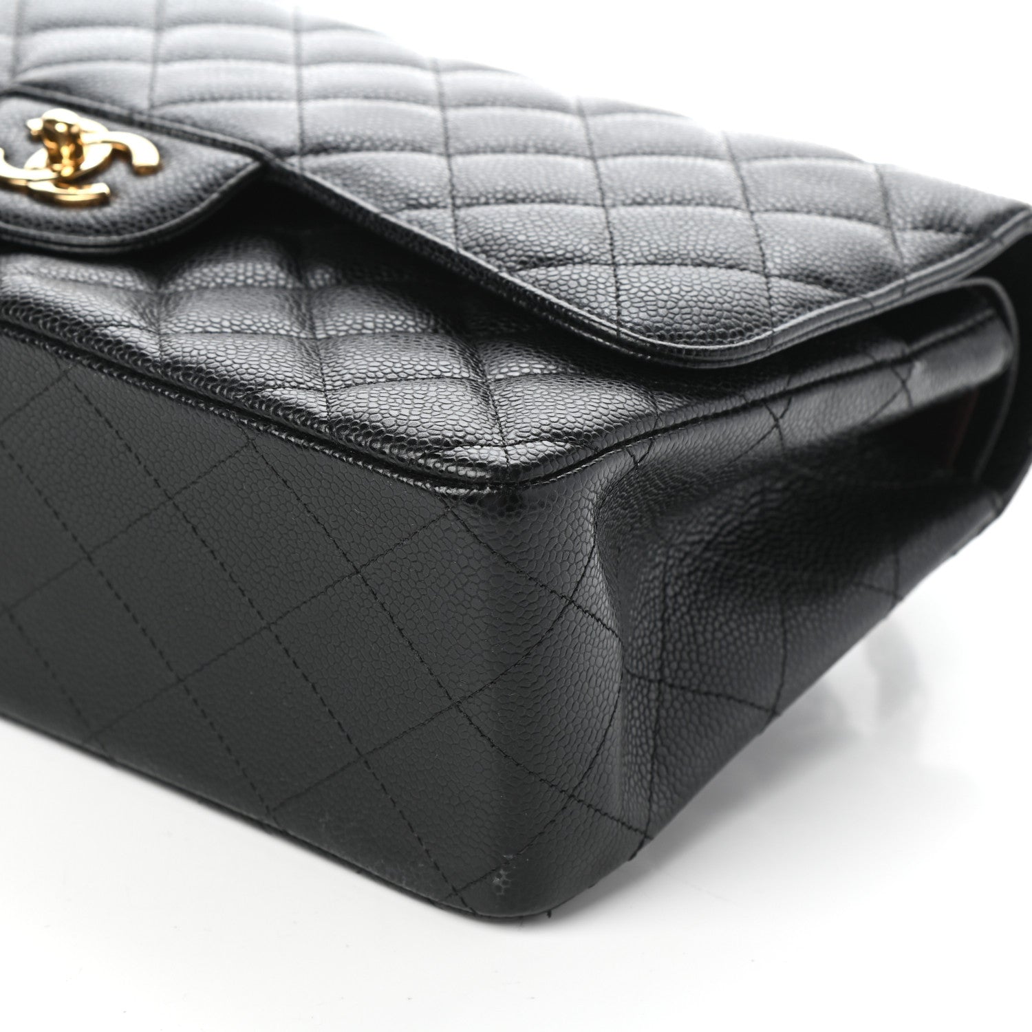 Chanel Caviar Quilted Jumbo Double Flap Black 9 of 9