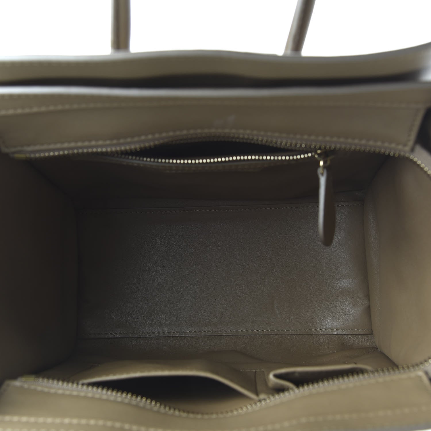 Celine Smooth Calfskin Micro Luggage Khaki 5 of 11