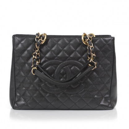 Chanel Caviar Quilted Grand Shopping Tote GST Black 1 of 10