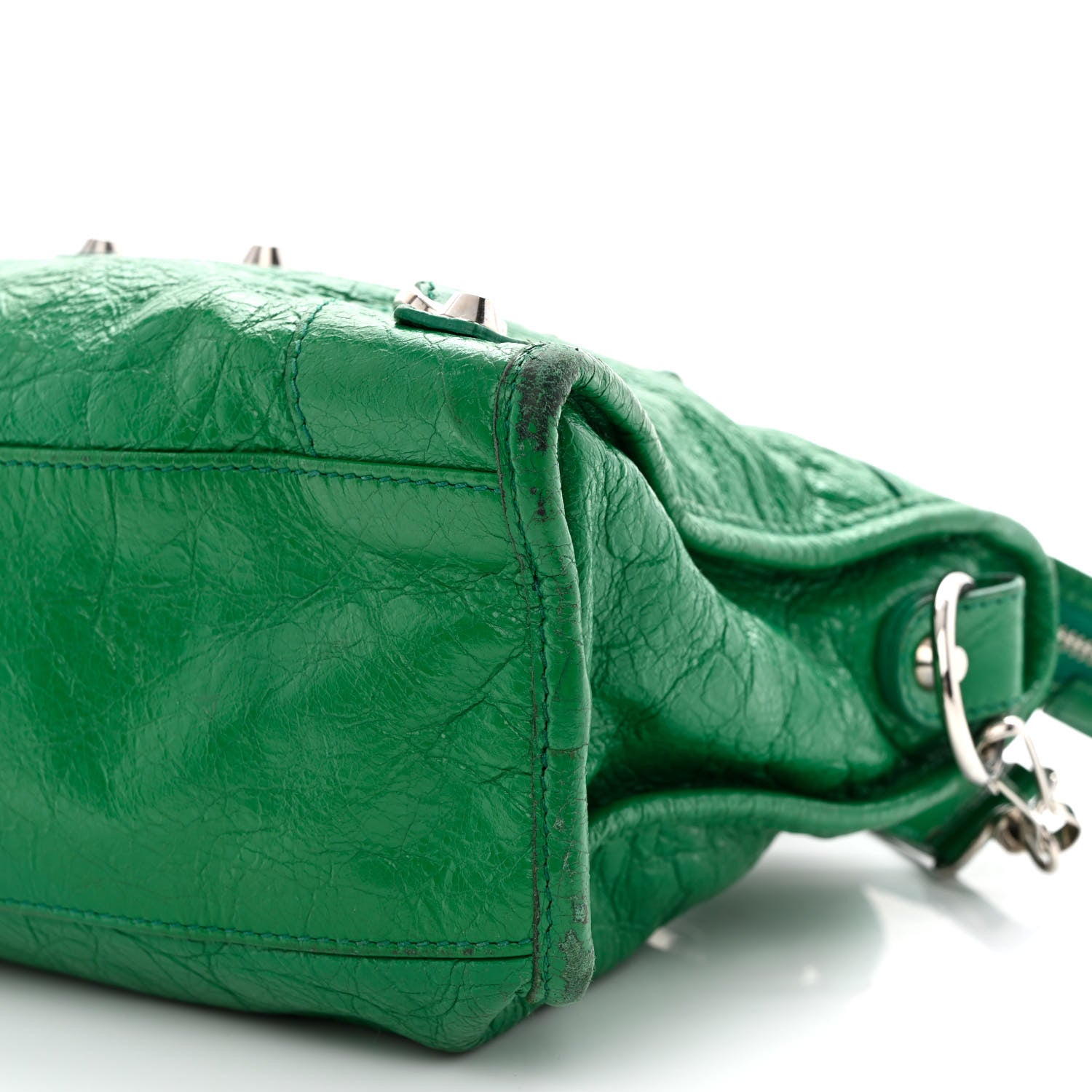 Balenciaga Agneau Classic Silver Hardware S City Magic Green 11 of 19
