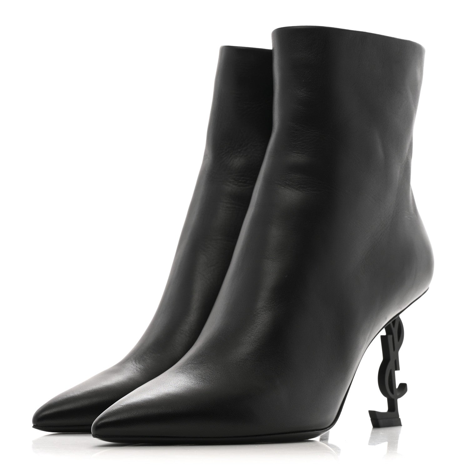 Saint Laurent Nappa Vendome Opyum 85 Ankle Boots 39 Black 4 of 10