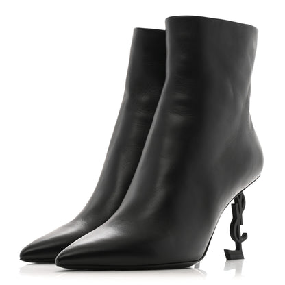Saint Laurent Nappa Vendome Opyum 85 Ankle Boots 39 Black 4 of 10