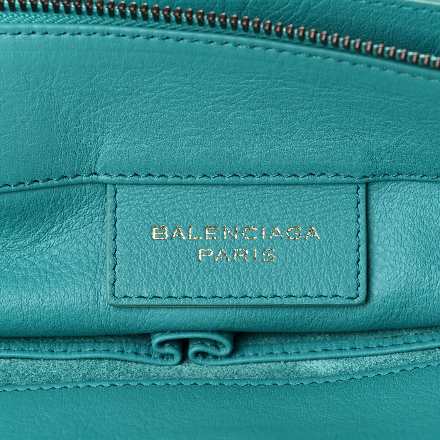 Balenciaga Veau Papier Tote Turquoise 7 of 11