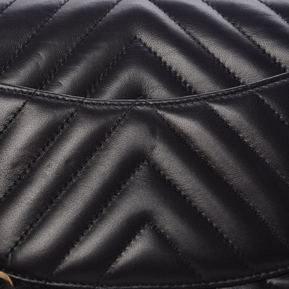 Chanel Lambskin Chevron Quilted Mini Rectangular Flap Black 10 of 11