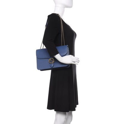 Gucci Dollar Calfskin Interlocking G Shoulder Bag Caspian 3 of 10