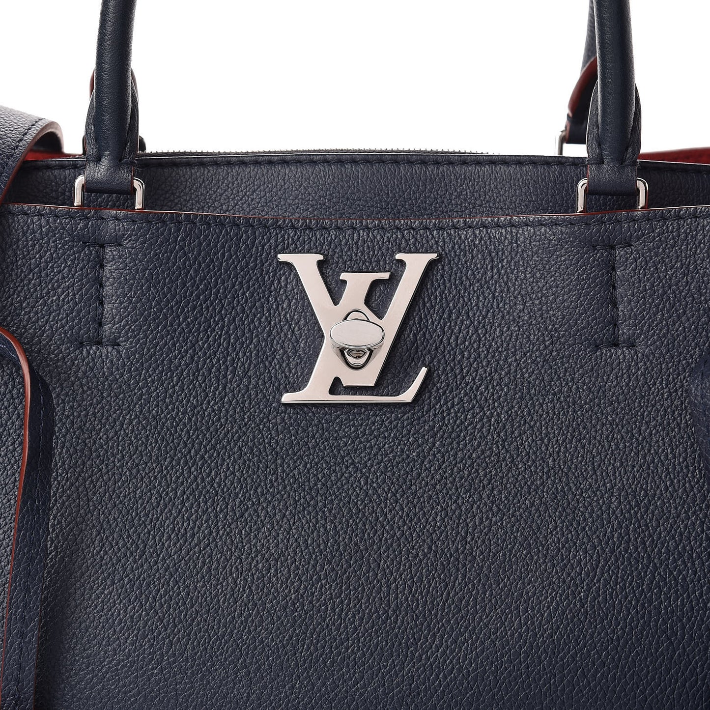 Calfskin Lockmeto Marine Rouge