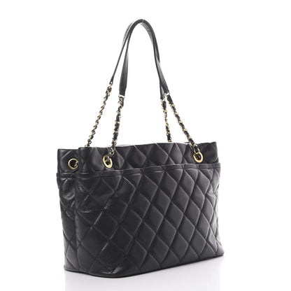 Chanel Caviar Quilted Timeless CC Soft Tote Black 2 of 10