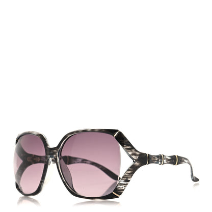 Gucci Bamboo Effect Sunglasses GG0505S Grey Horn 1 of 8