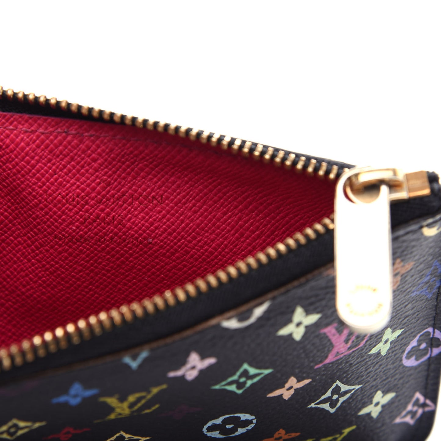 Monogram Multicolor Key Pouch Black Grenade