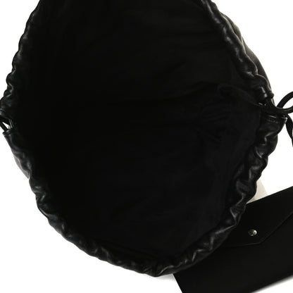 Saint Laurent Lambskin Drawstring Backpack Black 4 of 14