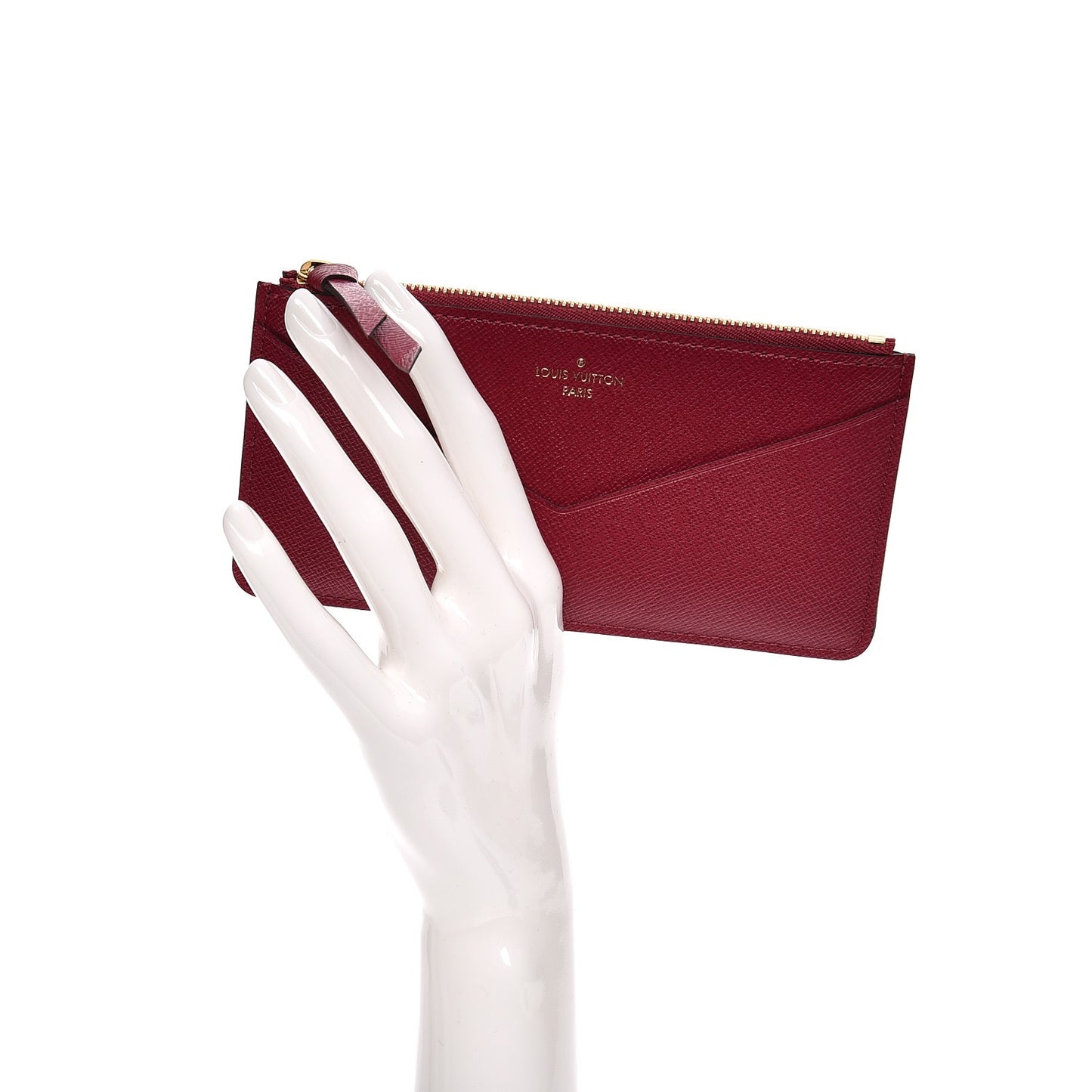 Calfskin Jeanne Wallet Zippered Insert Fuchsia