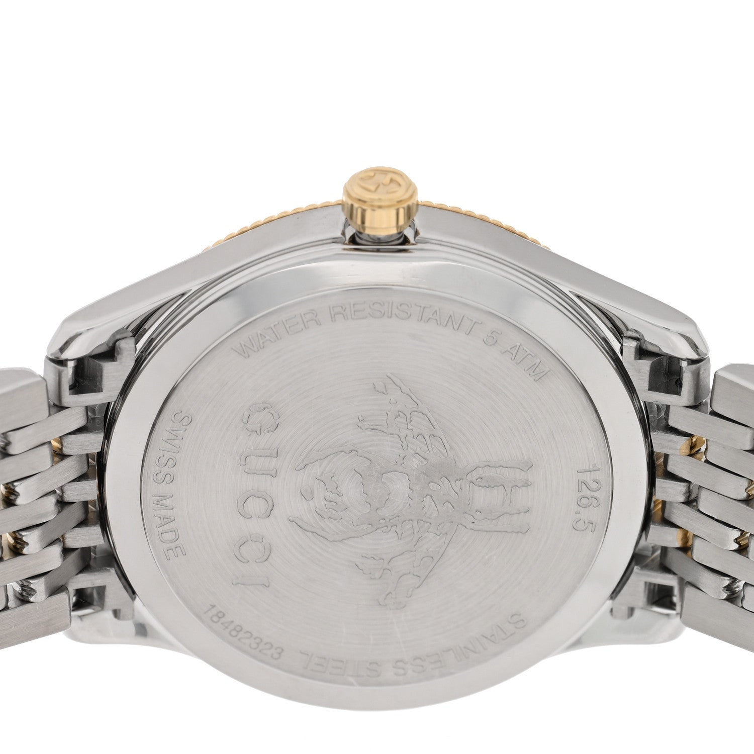 Gucci Stainless Steel 29mm G-Timeless Bee Quartz Watch Blue 4 of 5