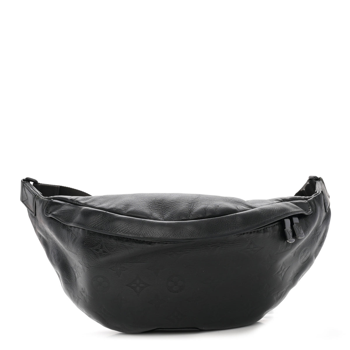 Louis Vuitton Calfskin Monogram Shadow Discovery Bumbag Black 1 of 12