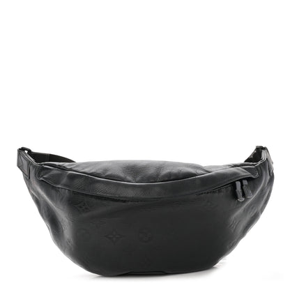 Louis Vuitton Calfskin Monogram Shadow Discovery Bumbag Black 1 of 12