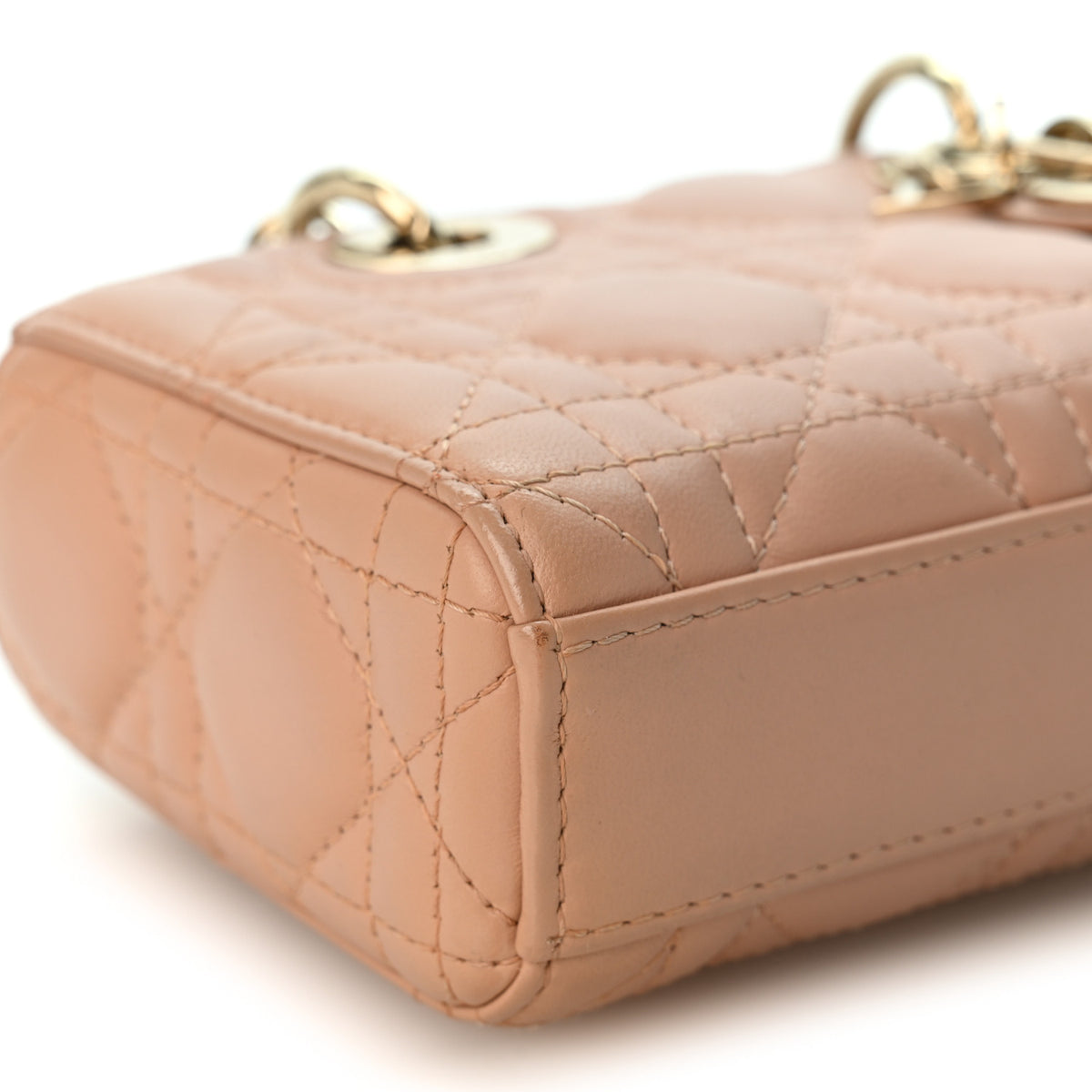 Christian Dior Lambskin Cannage Micro Lady D-Joy Rose Des Vents 9 of 11