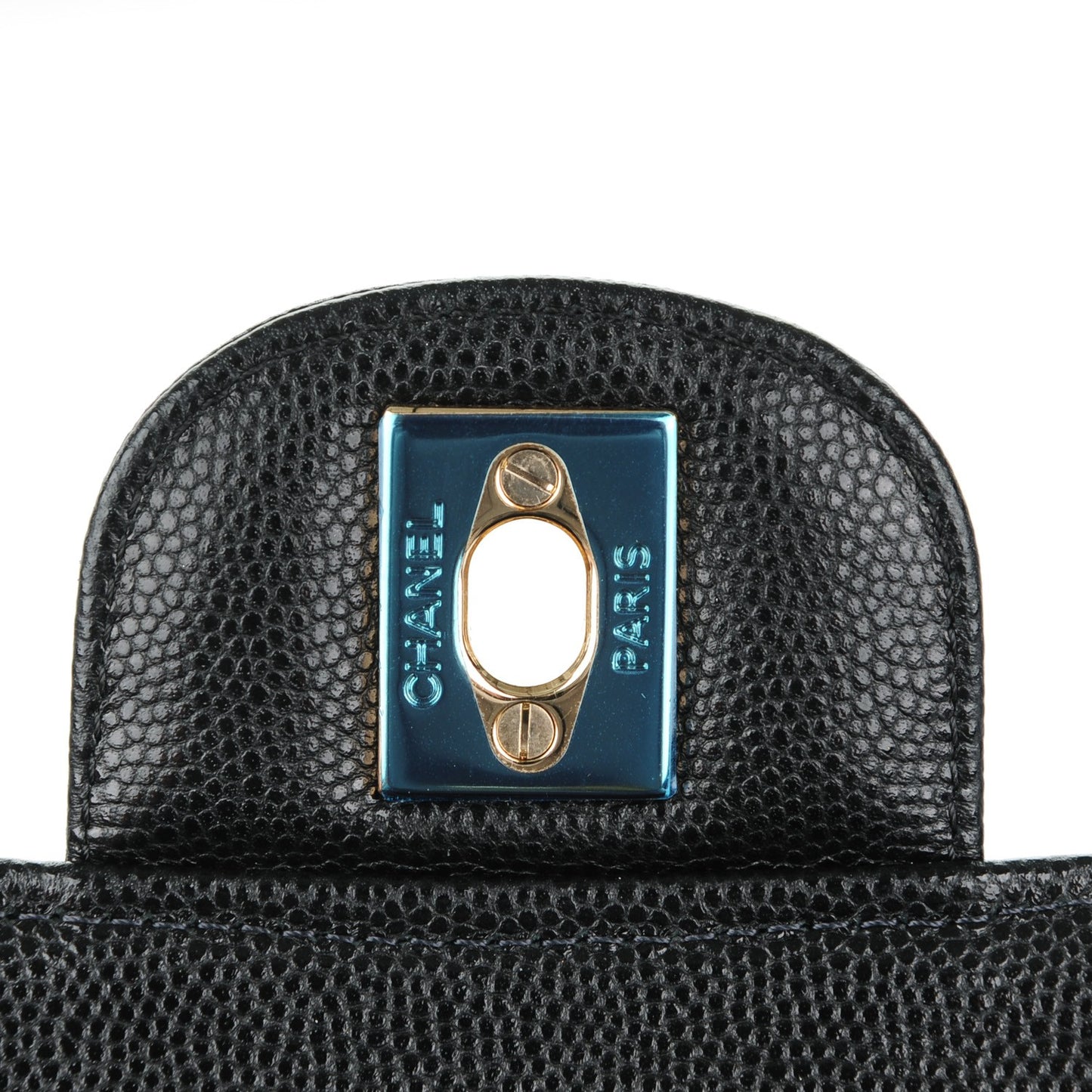 Caviar Quilted Mini Rectangular Flap Black
