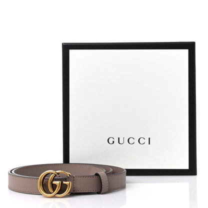 Gucci Calfskin Double G 20mm Belt 85 34 Porcelain Rose 5 of 5
