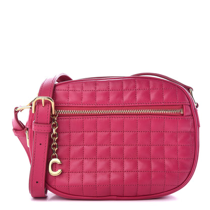 Celine Calfskin Quilted Small C Charm Bag Pink 1 of 9