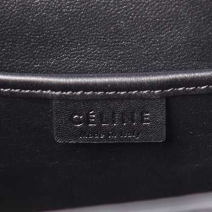 Celine Bullhide Calfskin Nubuck Bi-Color Nano Luggage Black White 8 of 9