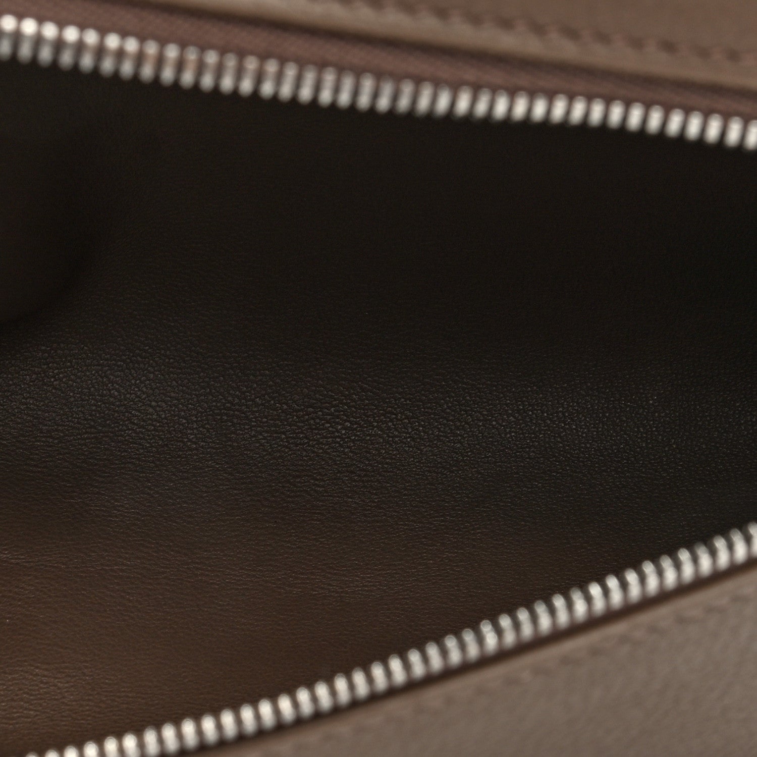 Loro Piana Grained Calfskin L19 Extra Pocket Pouch Warm Mastic 5 of 9
