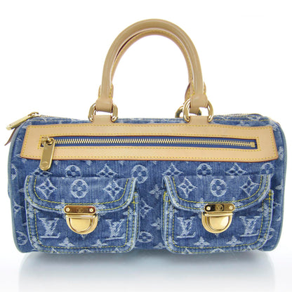 Louis Vuitton Monogram Denim Neo Speedy Blue 1 of 9