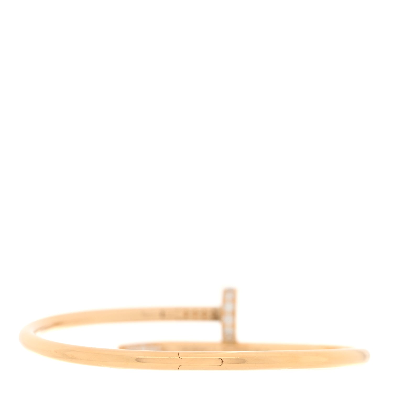 Cartier 18K Yellow Gold Diamond Juste Un Clou Bracelet 17 2 of 4