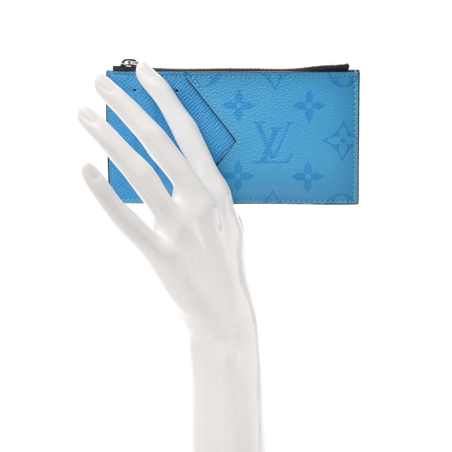 Louis Vuitton Taigarama Coin Card Holder Blue Lagoon 2 of 6