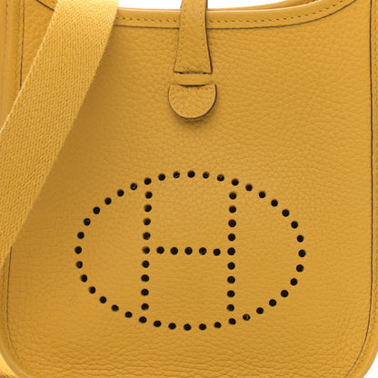 Hermes Taurillon Clemence Evelyne TPM Jaune Ambre 7 of 10