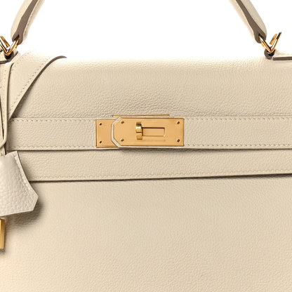 Hermes Togo Kelly Retourne 40 Craie 8 of 11