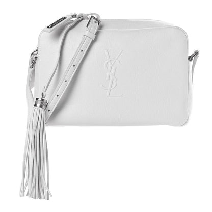 Saint Laurent Calfskin Small Lou Camera Bag Icy White 1 of 10