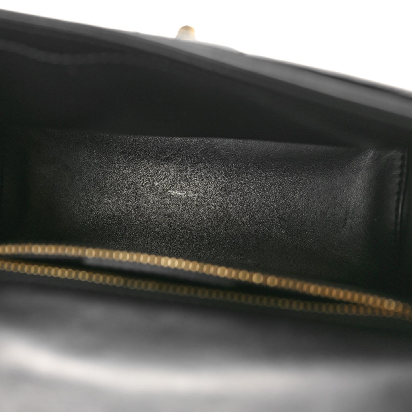 Calfskin Quilted Gancini Flap Bag Black