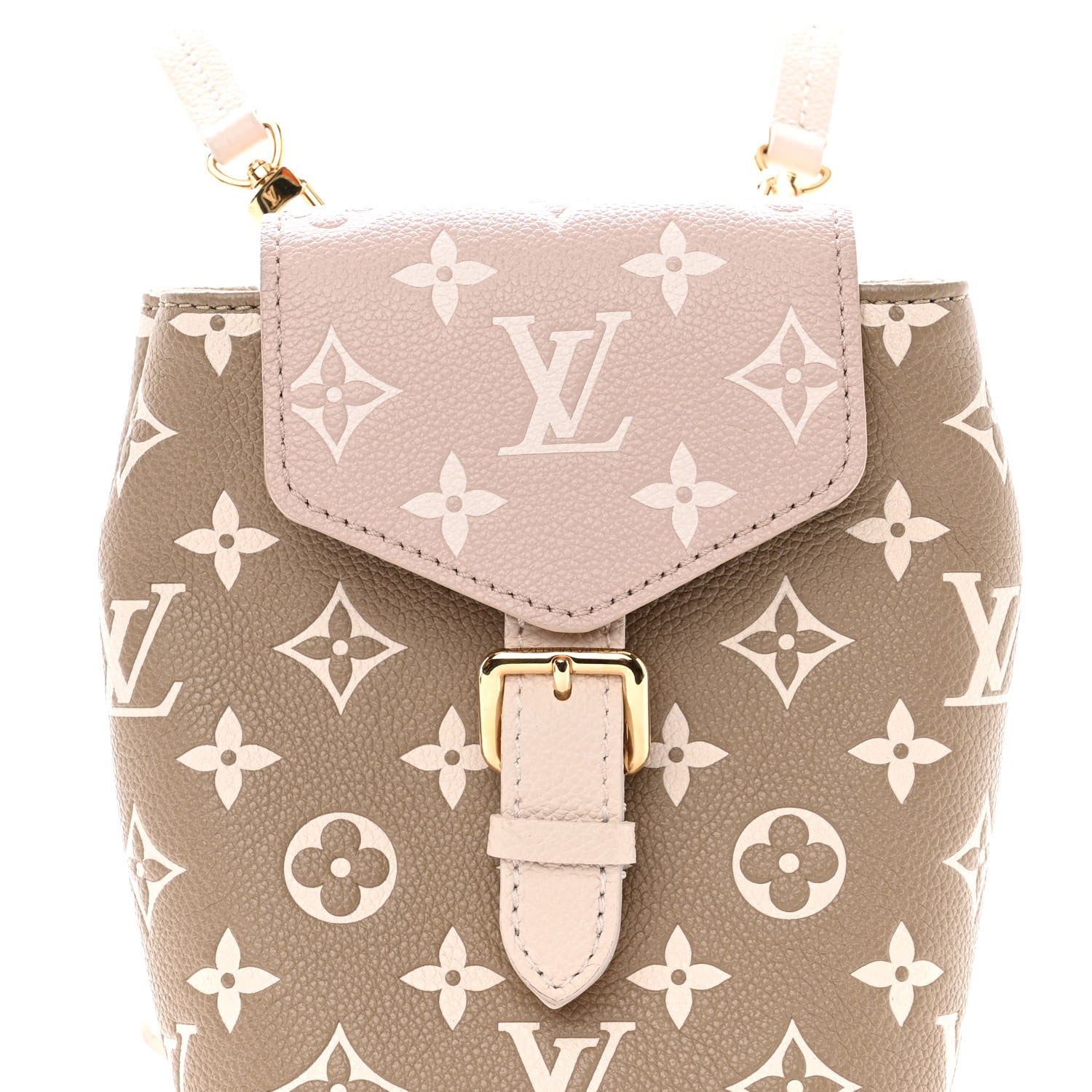 Louis Vuitton Empreinte Monogram Spring In The City Tiny Backpack Kaki Beige Cream 7 of 9