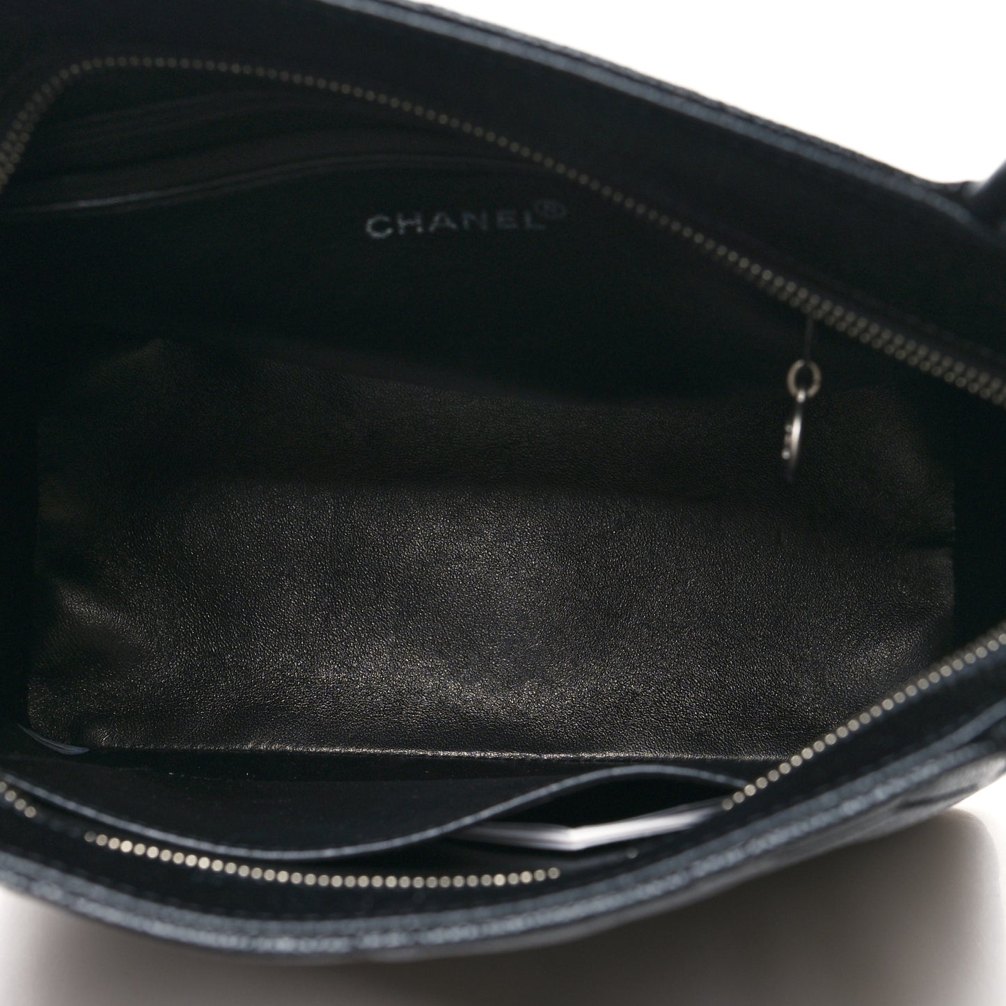 Caviar Quilted Medallion Tote Black