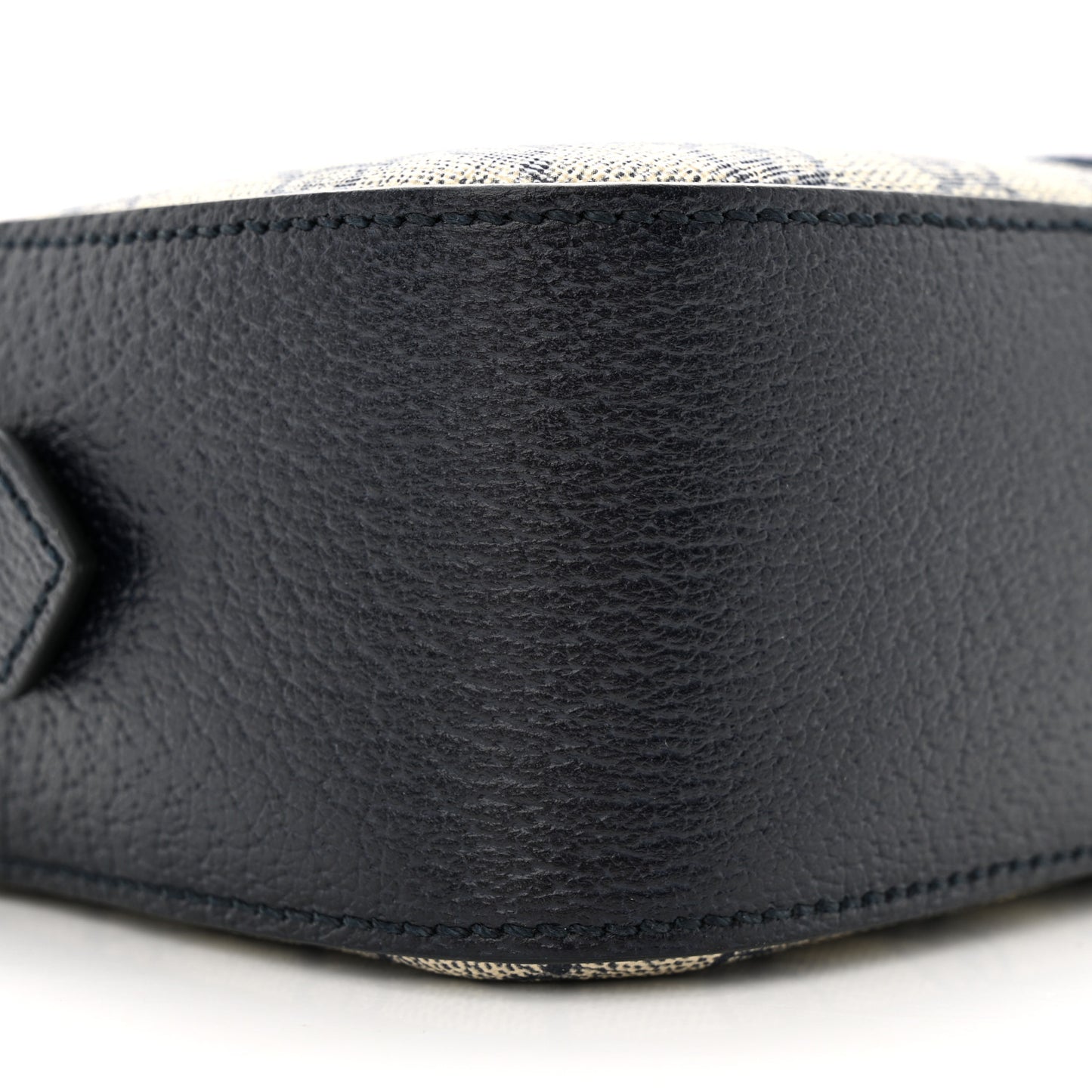 GG Supreme Monogram Textured Dollar Calfskin Web Small Ophidia Camera Bag Beige Blue