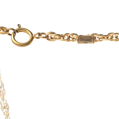 Chanel CC Short Chain Pendant Necklace Gold 4 of 6