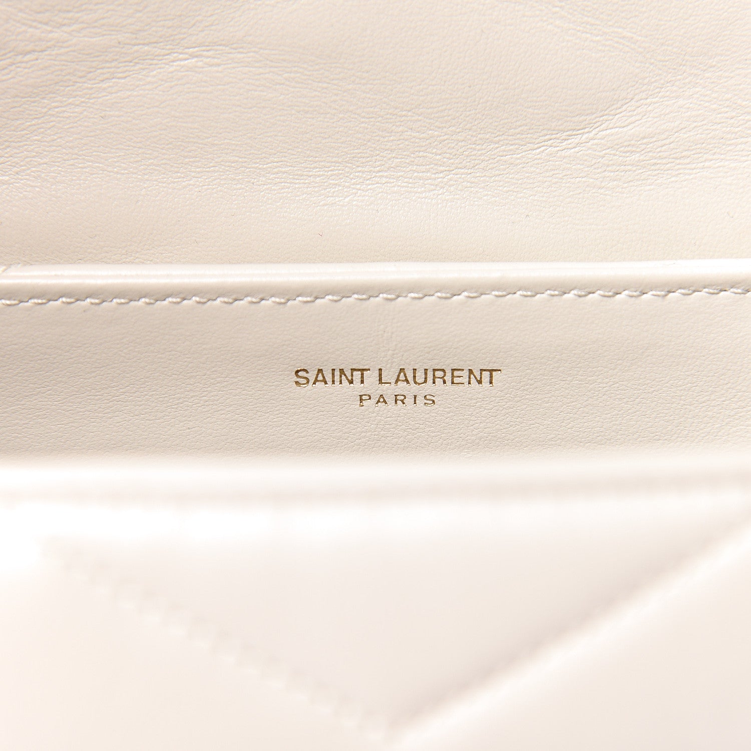 Saint Laurent Calfskin Y Quilted Monogram Toy Loulou Crossbody Bag Crema Soft 6 of 10