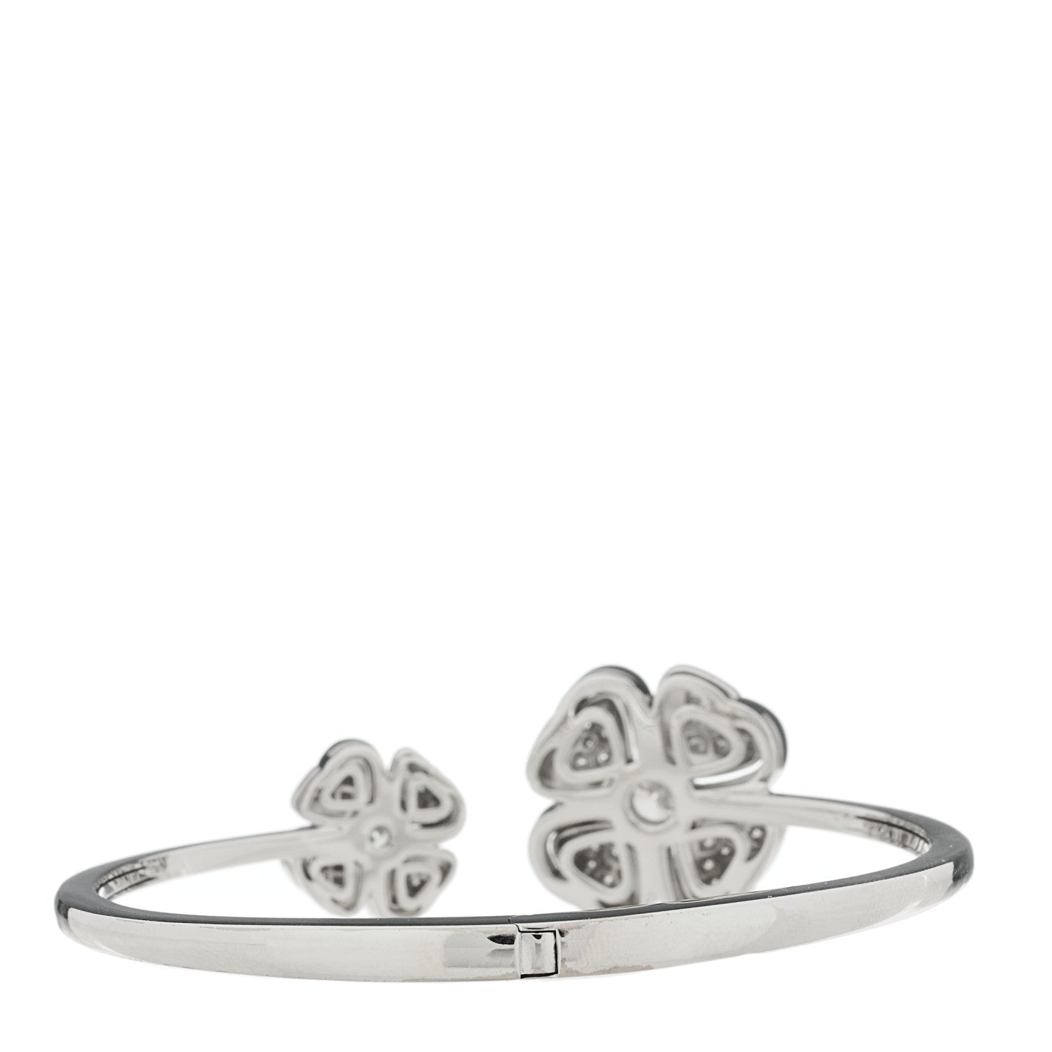 Bulgari 18K White Gold Diamond 1.39ctw Fiorever Bracelet S 2 of 4