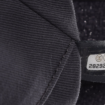 Chanel Lurex Boucle Small Deauville Tote Light Grey 6 of 9