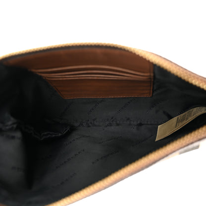 Burberry House Check Derby Peyton Crossbody Clutch Bag Tan 5 of 11