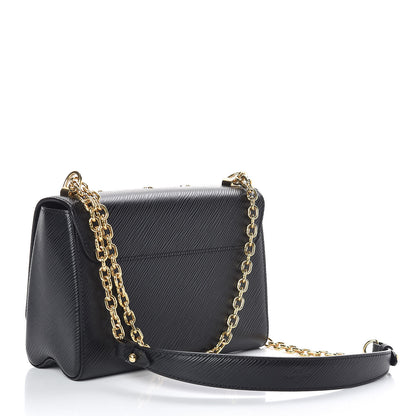 Louis Vuitton Epi Studded Sol Twist Shoulder Bag MM Black 3 of 9
