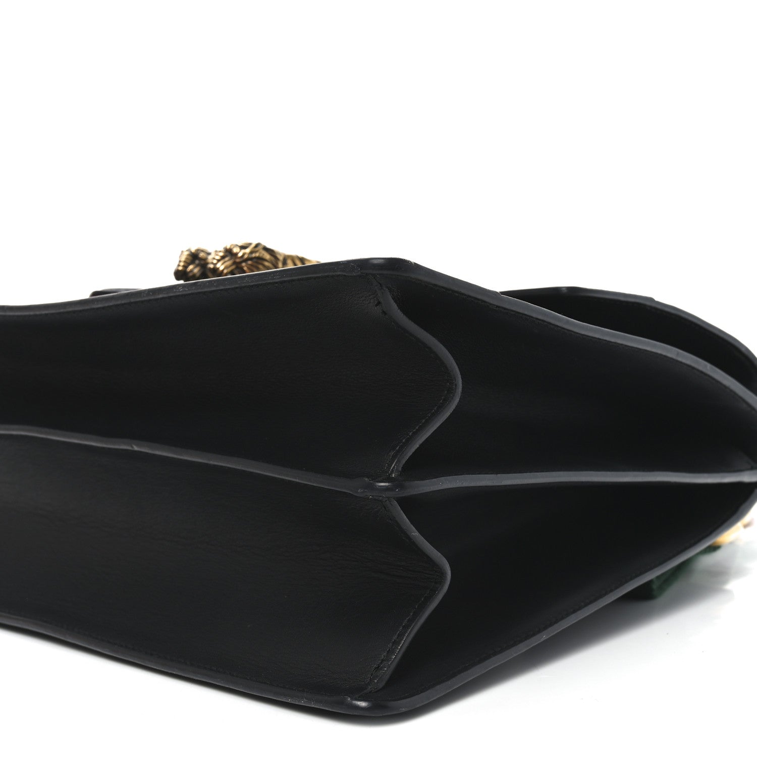 gucciノベルティ Gucci Calfskin Bamboo Web Large Dionysus Top Handle Bag Black