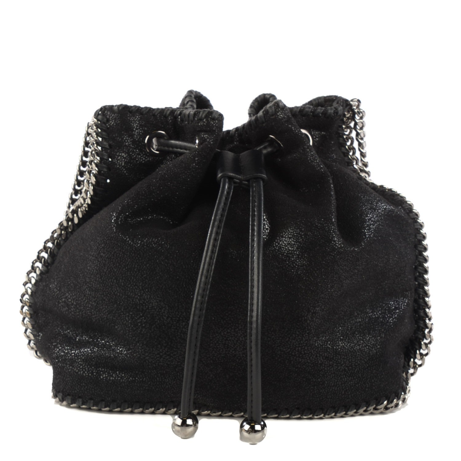 Stella McCartney Shaggy Deer Small Falabella Bucket Bag Black 1 of 6
