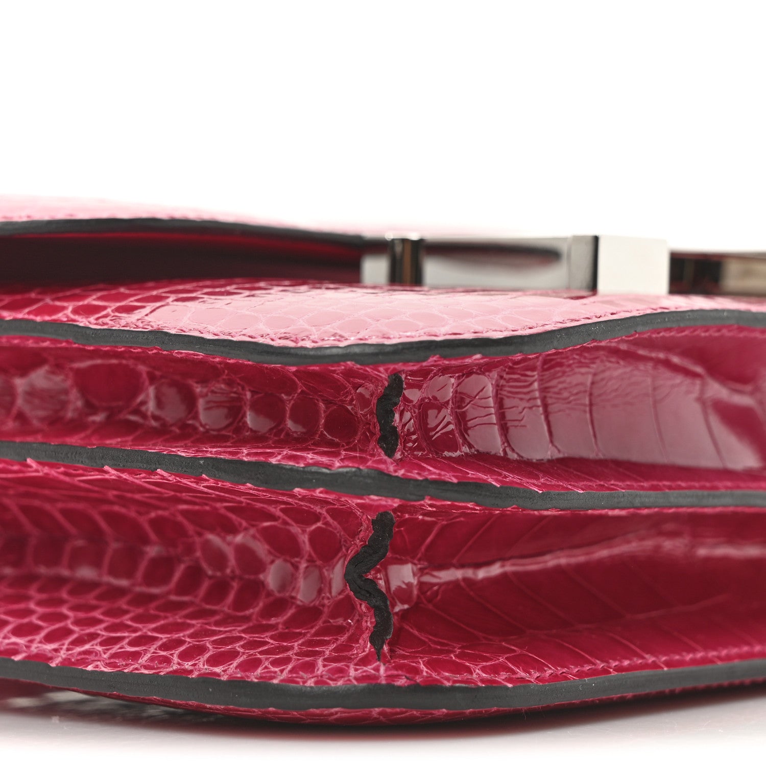 Hermes Shiny Alligator Constance 18 Rose Mexico 9 of 10