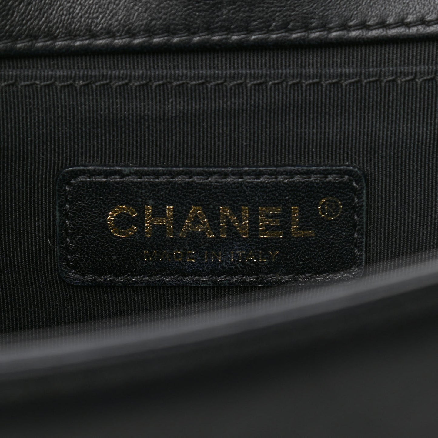 Lambskin Quilted Medium Boy Flap Black